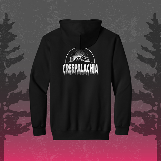 Classic White Logo Creepalachia Badge Hoodie