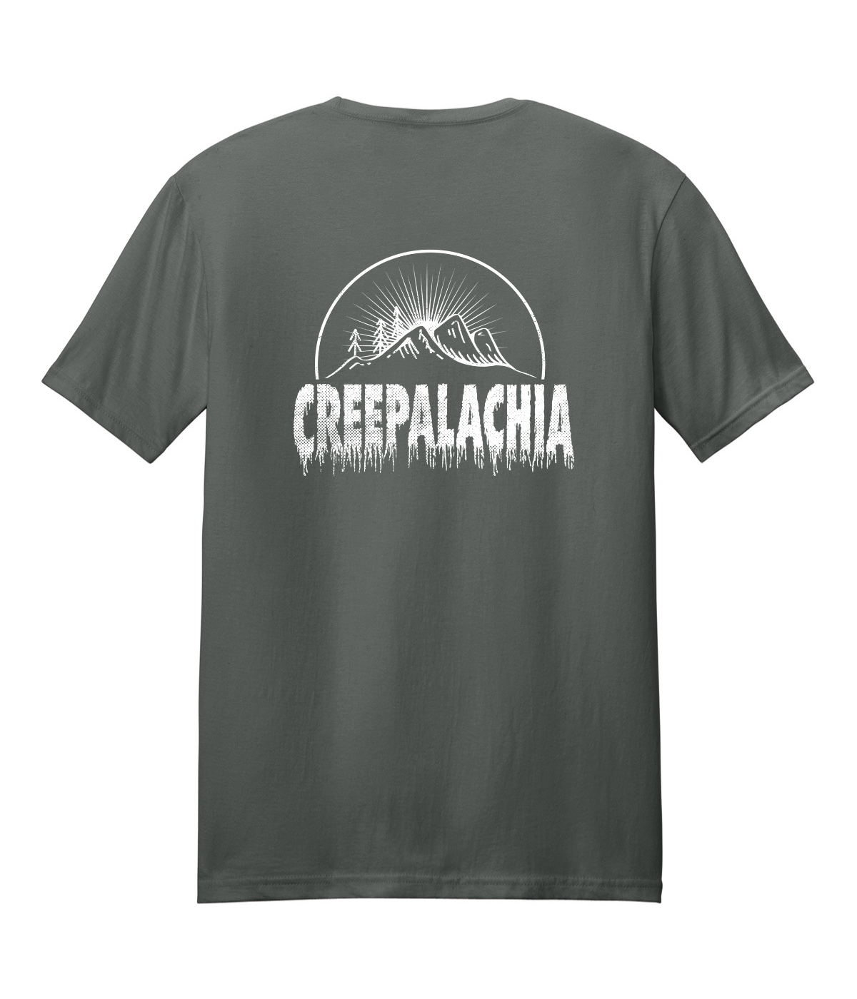 Classic Unisex Creepalachia White Logo Badge Tee