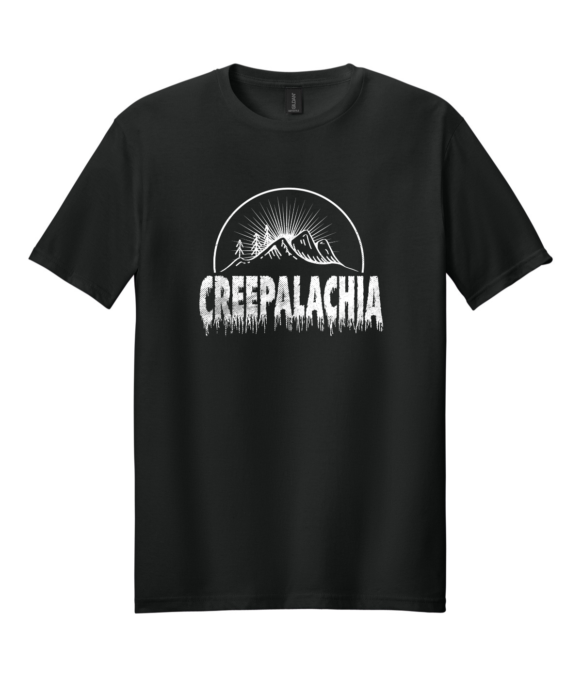 Classic Unisex Creepalachia White Logo Badge Tee