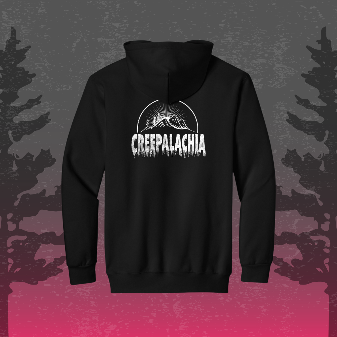 Classic White Logo Creepalachia Badge Hoodie