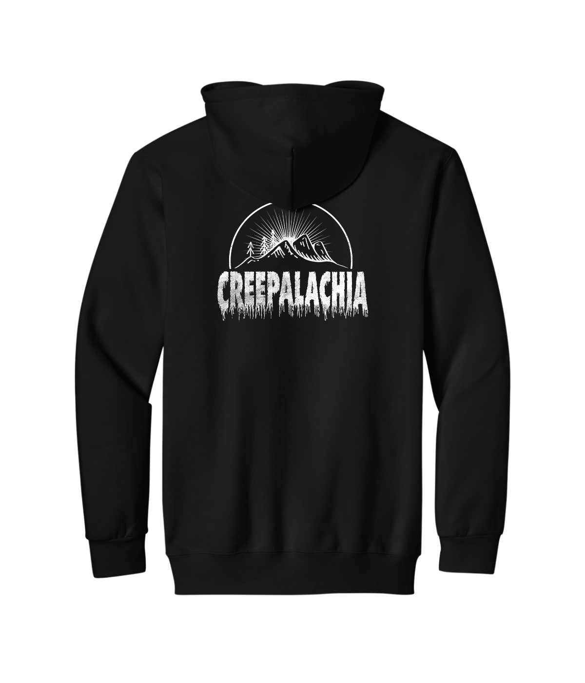 Classic White Logo Creepalachia Badge Hoodie