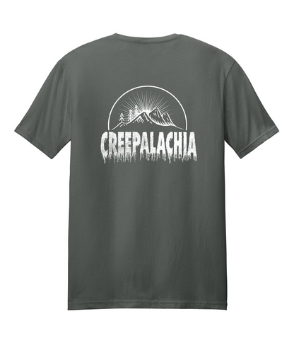 Classic Unisex Creepalachia White Logo Badge Tee