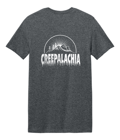 Classic Unisex Creepalachia White Logo Badge Tee