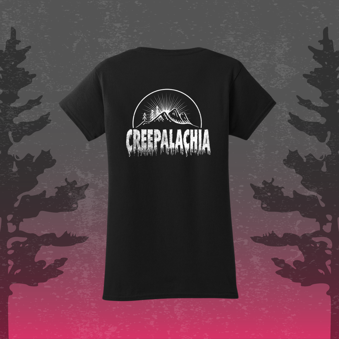 Classic Women's Semi-Fitted Creepalachia White Logo Badge Tee