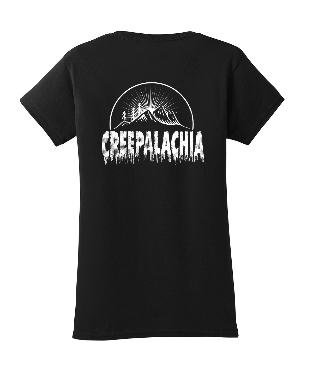 Classic Women's Semi-Fitted Creepalachia White Logo Badge Tee
