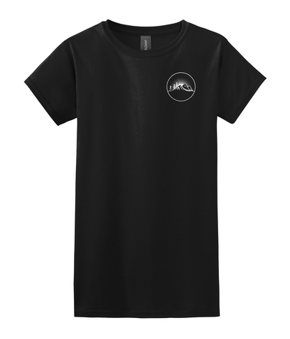 Classic Women's Semi-Fitted Creepalachia White Logo Badge Tee