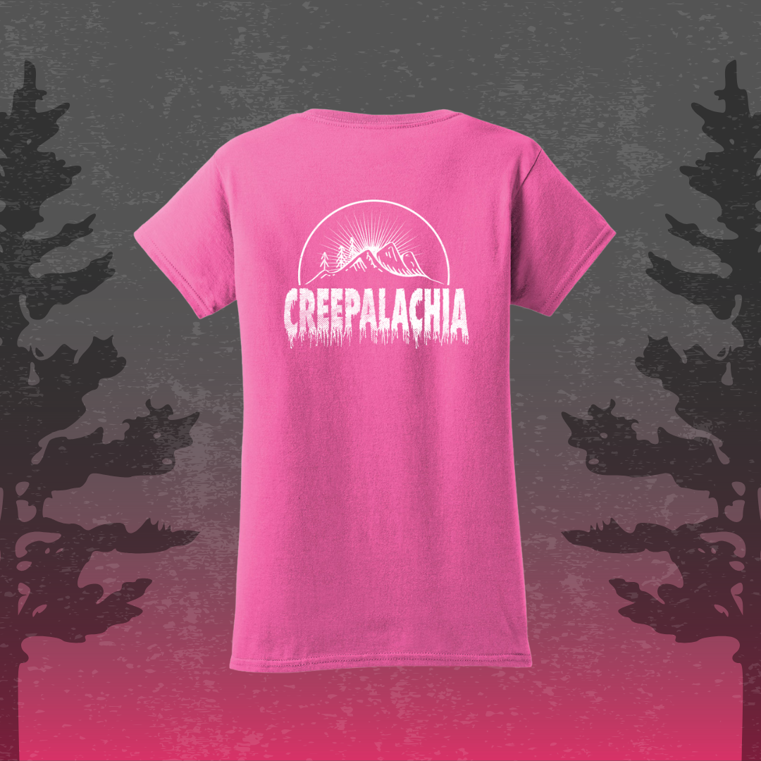 Classic Women's Semi-Fitted Creepalachia White Logo Badge Tee