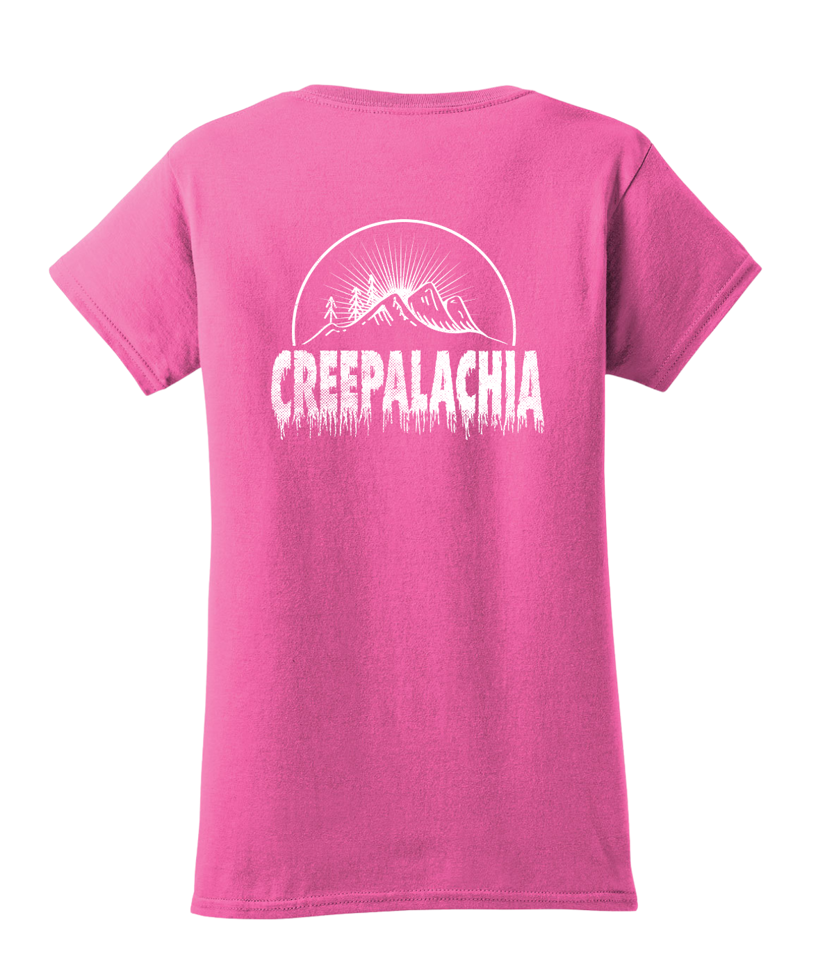 Classic Women's Semi-Fitted Creepalachia White Logo Badge Tee