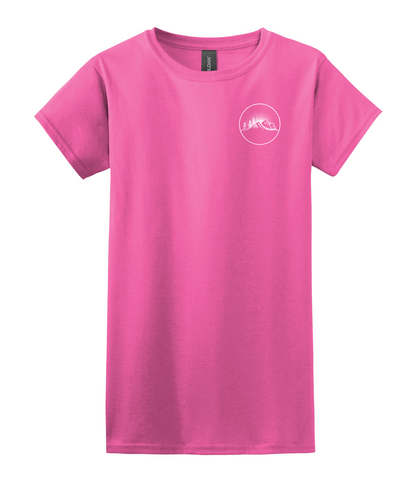 Classic Women's Semi-Fitted Creepalachia White Logo Badge Tee