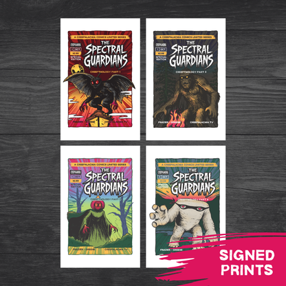 SIGNED! The Spectral Guardians Cryptid Art Prints